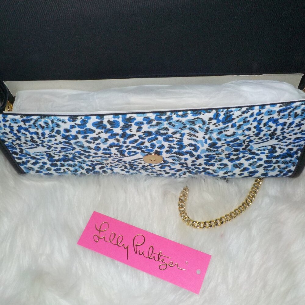 LILLY PULITZER BENTON CLUTCH TWISTED UP RESORT WHITE - NEW WITH TAG - Picture 9 of 12